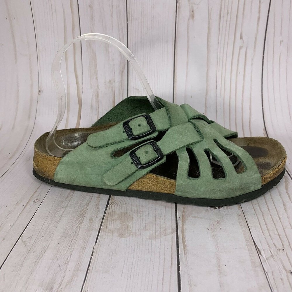 Tatami By Birkenstock Leather Strappy Sandals Womens Size 39 Size 8.5 Green